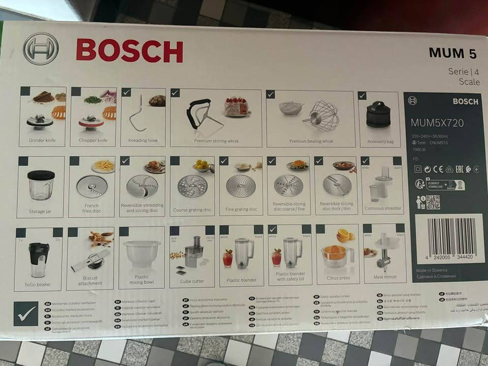 Bosch Elettrodomestici da cucina: Appareil de cuisine Bosch multifonctions MUM 5 – Nuovo e nell'imballaggio originale da Areuse venduto da sis_y7dg 4