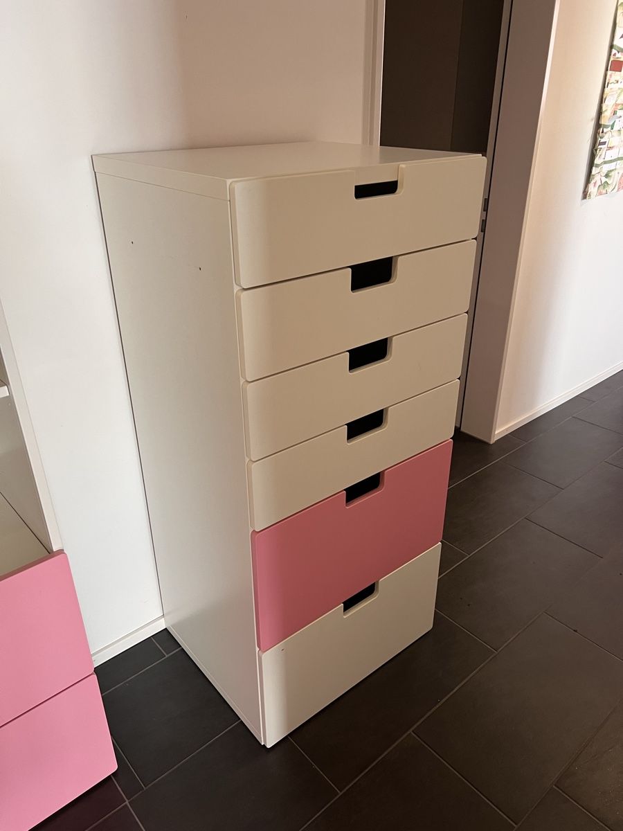 Ikea Kommoden: Ikea Stuva Kommode mit 6 Schubladen, Weiss und Rosa. – Gebraucht aus Ennetbürgen von Mykrambambuli 1
