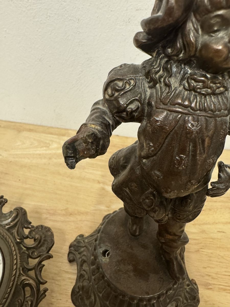 Altri elettrodomestici e apparecchi d’epoca: Antikes Barometer H. Strübin Basel mit Figur defekt – Usato da Birsfelden venduto da inf_l2yy 5