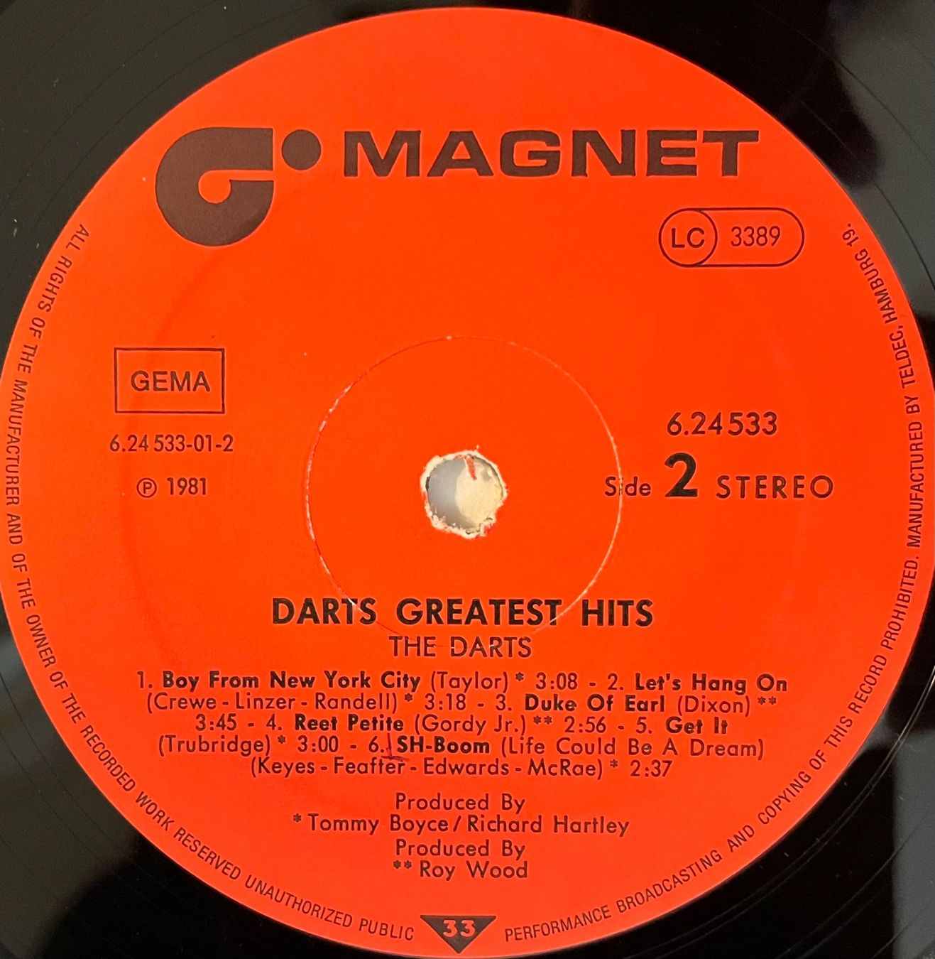 Dischi in vinile: DARTS - GREATEST HITS - 33 Tours – Usato da Bussigny venduto da vinyl-pas-cher 3