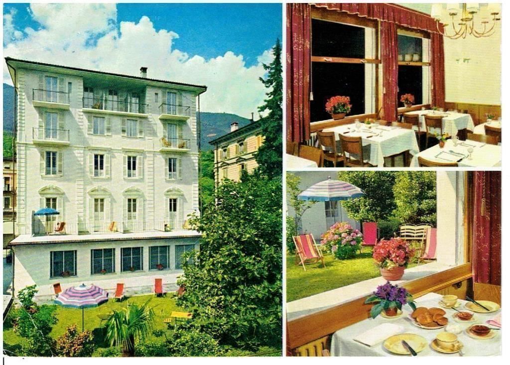 Ansichtskarten: Hotel Daheim, Locarno 1983 – Gebraucht aus Flims - Dorf von Stagediver