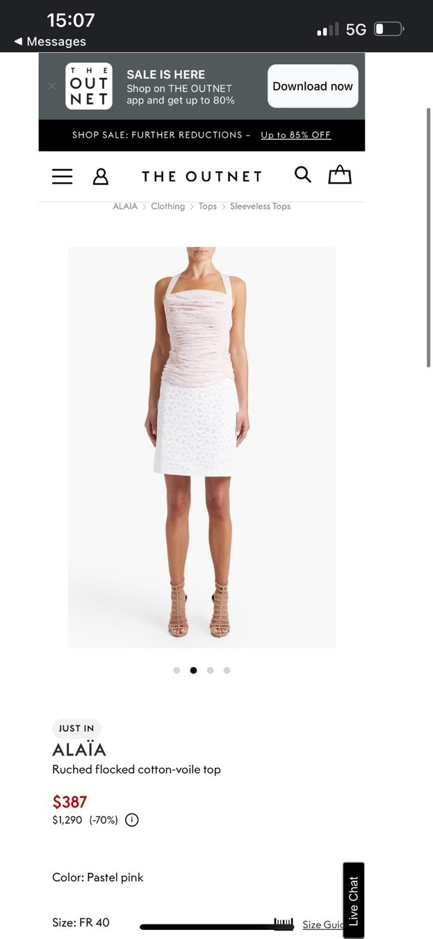 Alaia Top: Alaia top (38/S) – Usato da Rüschlikon venduto da Tey_sl 1