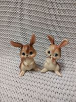 2x antike Hasenfigur Ostern , Porzellan, Vintage, Retro