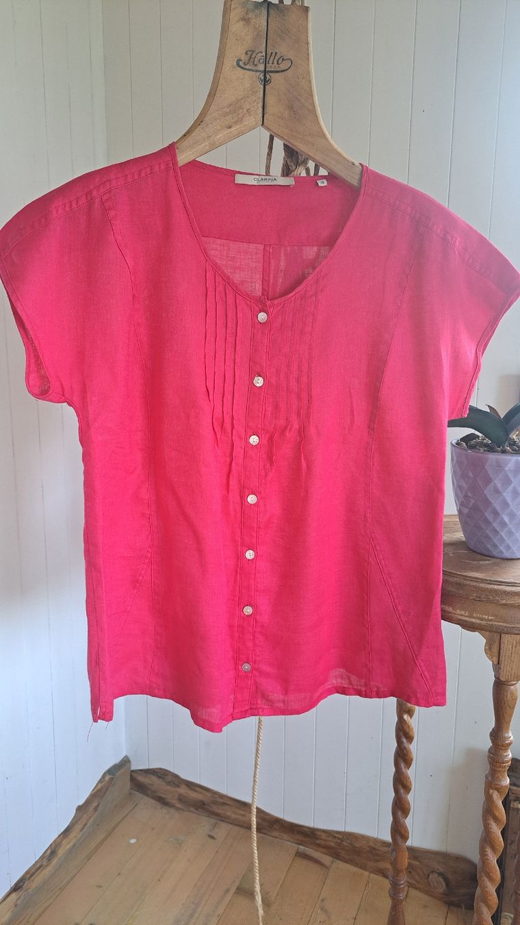 Blusen: CLARINA COLLECTION y2k Leinenbluse Leinen Bluse 38 M – Gebraucht aus Mollis von Fauchi99 3