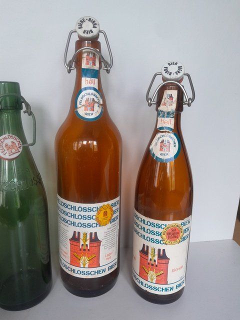 Bicchieri, Caraffe & Bottiglie: Bier Flaschen Brauerei Feldschlösschen – Usato da St.Gallen venduto da Stocken64 1