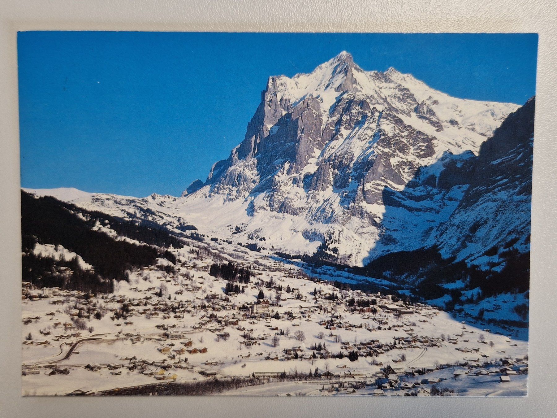 Ansichtskarten: Grindelwald Wetterhorn 1984 – Gebraucht aus Melchnau von Arthurius