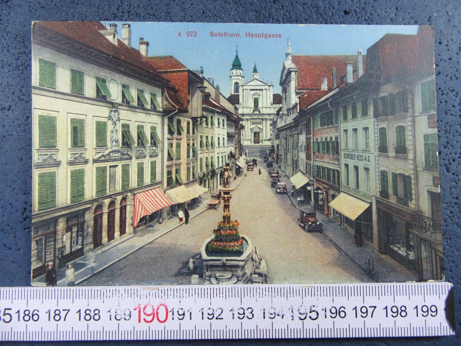 Ansichtskarten: SOLOTHURN HAUPTGASSE  BELEBT OLDTIMER-AUTOS SO AK – Gebraucht aus Ettingen von Hausi4711