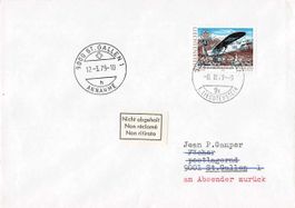 altes FLUGZEUG auf Bedarfsbrief, ab 1.--