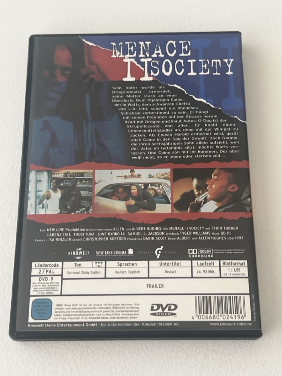Tutti i DVDs: Menace II Society DVD  – Usato da Gossau SG venduto da DuDaRi0089 1