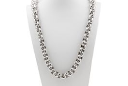 Erbscollier 925 Sterling Silber 48cm 11mm Breit *S4535