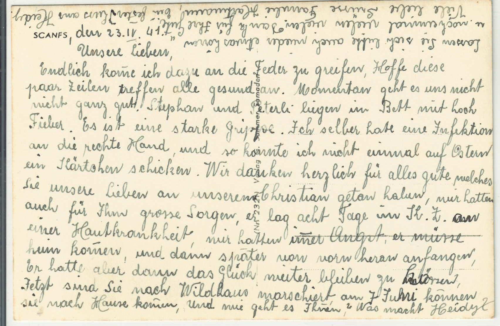 Cartoline postali: Scanfs - Dorfstrasse im Winter - Engadin – Usato da Ettingen venduto da Kartenplanet 1