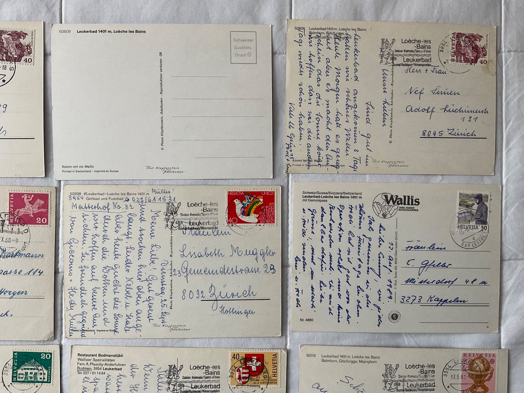 Cartoline postali: 16 AK Leukerbad VS – Usato da Zürich venduto da Tolima194 7
