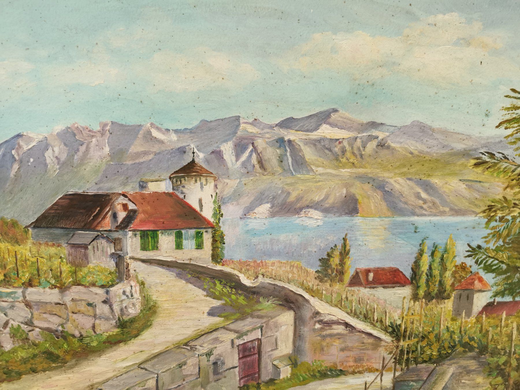 Gemälde: HUILE SUR PANNEAU SIGNÉE – Gebraucht aus Genève von Qanil77 5