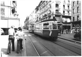 Genève (GE) Place du Molard Strassenbahn Nr 324 foto 12 x 9
