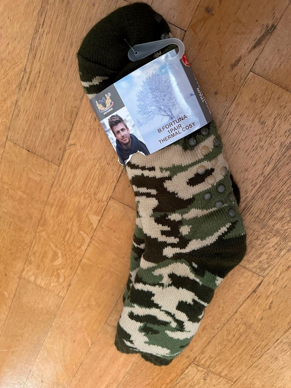 Calze: Thermosocken Camouflage Einheitsgrösse neu – Nuovo e nell'imballaggio originale da Bern venduto da womiman