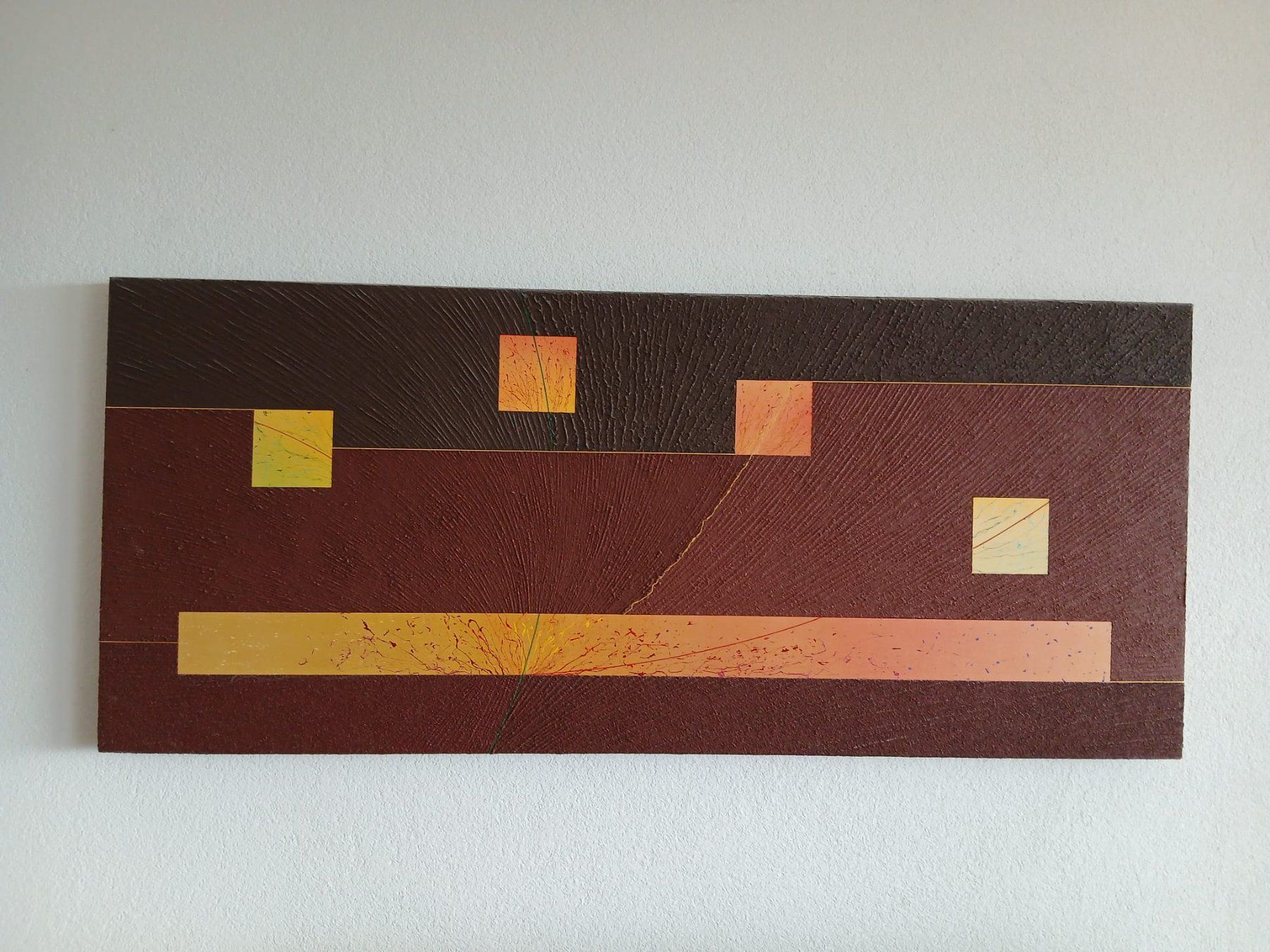Dipinti: Tableau "Comme Suspendue au Gré des Saisons" de NBCH – Usato da Gland venduto da Waiver