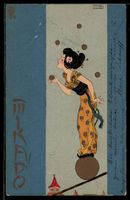 Raphael Kirchner: Junge Frau balanciert 