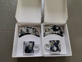 2 Espressotassen Pfister Cindy Preece neu in OVP