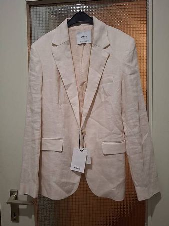 Affare! NUOVO Blazer Mango, 100% lino, tg. 42 Ita