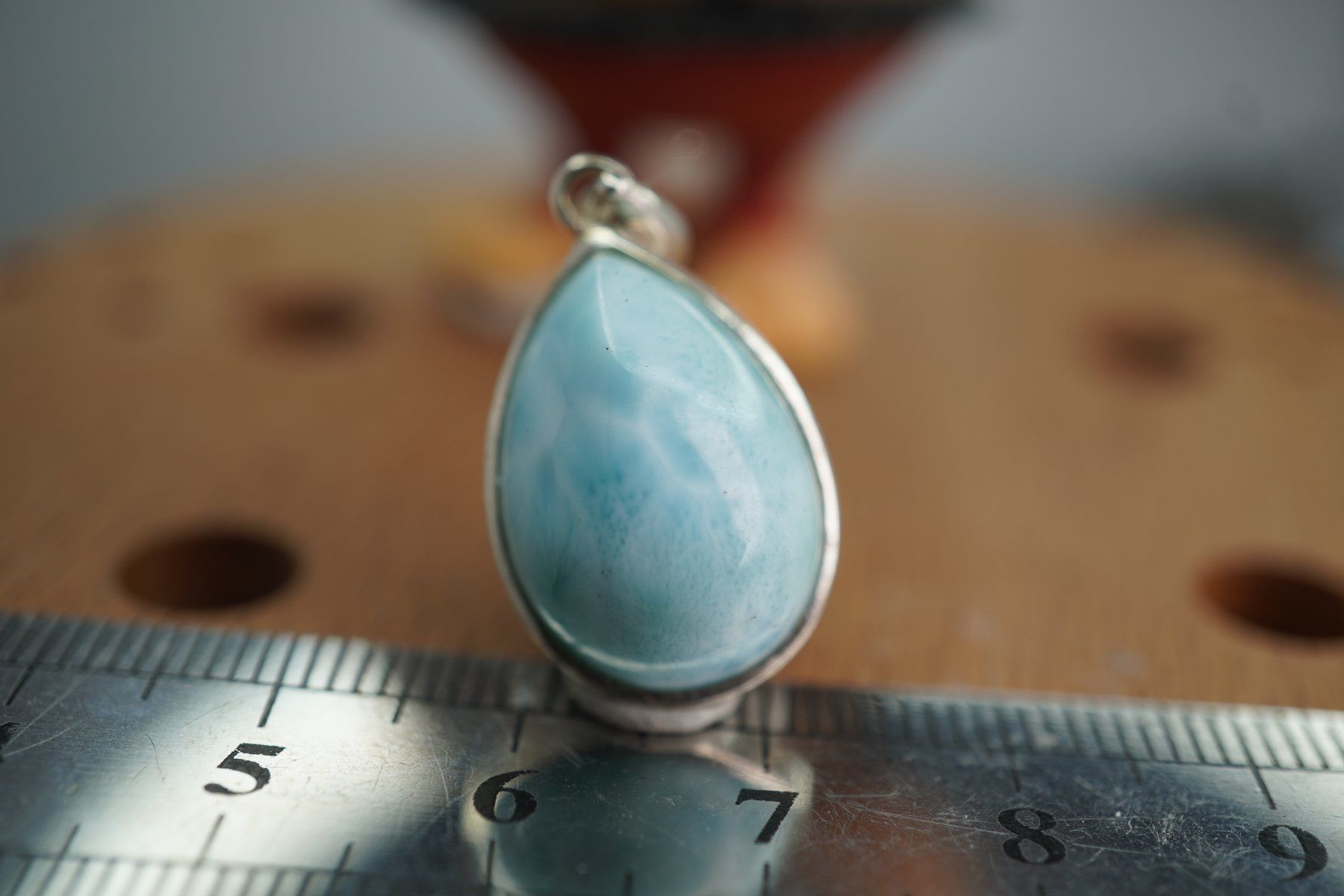 Mineralien & Heilsteine: Larimar  925 Silber  22/16mm   Anhänger  "TOPSTONE" – Neu und originalverpackt aus Eschenbach SG von topstone