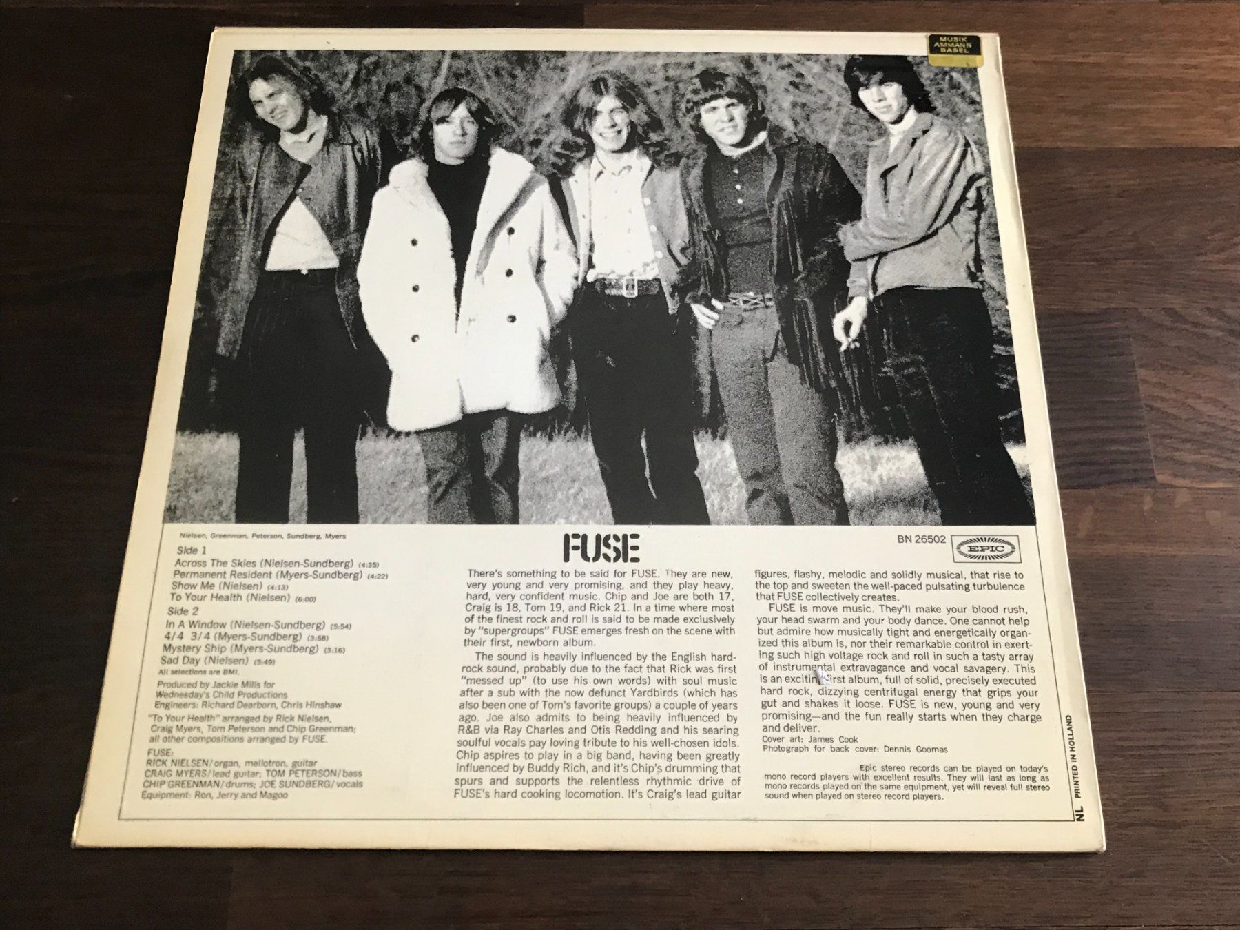 Dischi in vinile: FUSE - Same - pre Cheap Trick - Prog Rock - Original – Usato da Buchs AG venduto da Archie 1