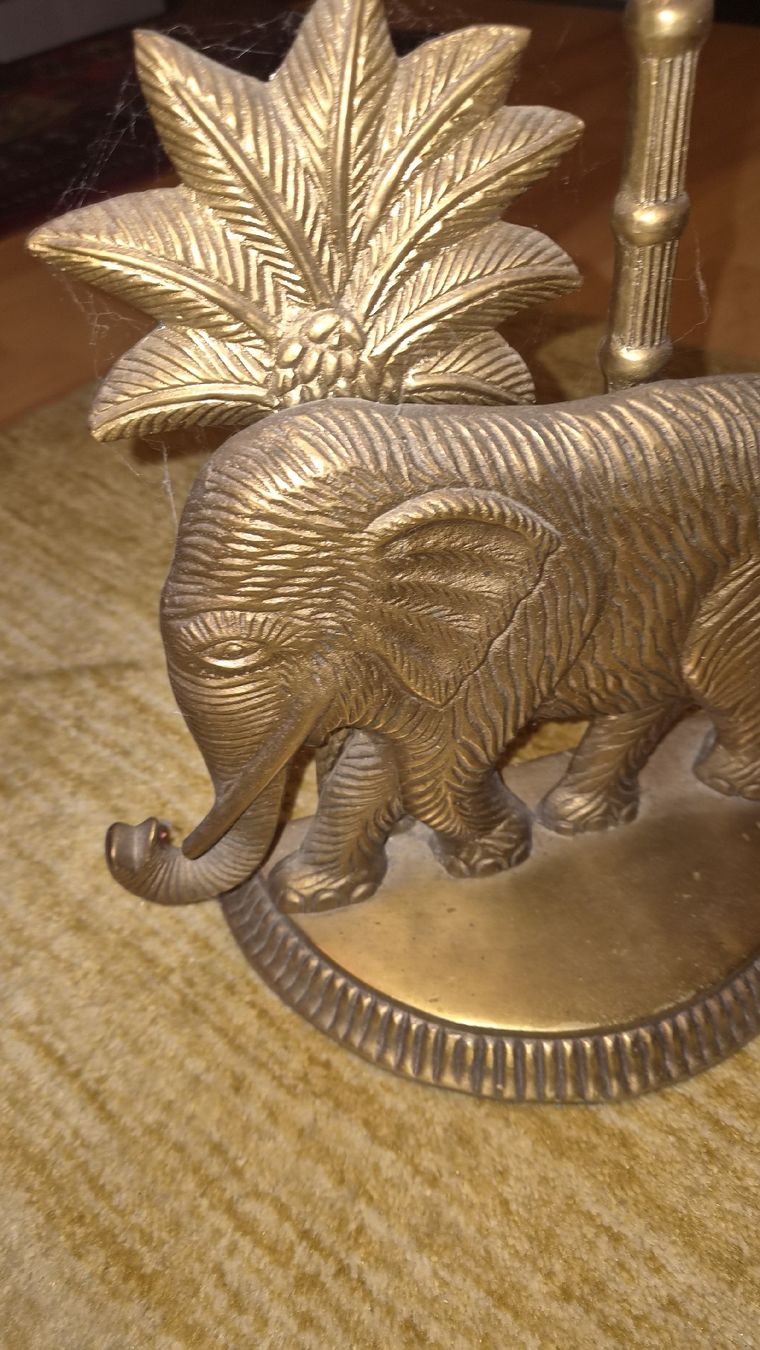 Statuette: Messing Türstopper gross schwer Elefant  – Usato da Kölliken venduto da MissesBossTop1 4