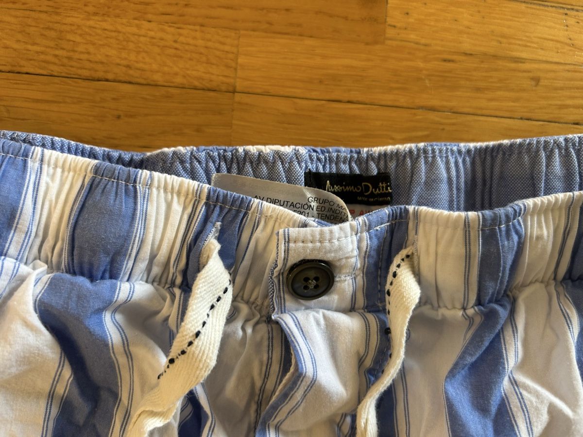 Massimo Dutti Pigiami: Massimo Dutti, bande pyjama,coton, rayé bleu blanc – Nuovo (secondo la descrizione) da Lausanne venduto da lav_5rwz 1