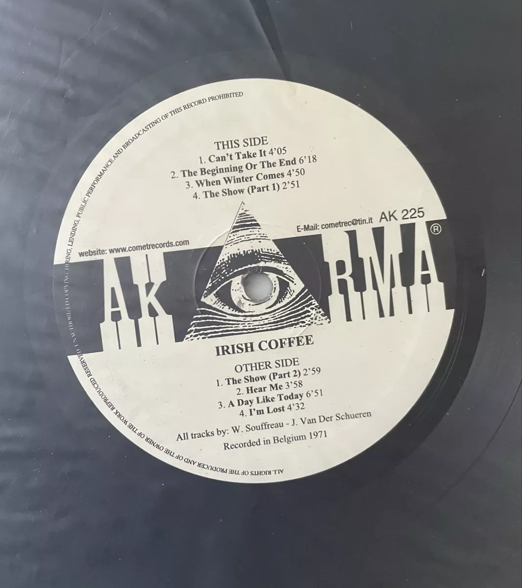 Dischi in vinile: Irish Coffee - Same - AKARMA Vinyl LP – Usato da Olten venduto da Bluespapst 2