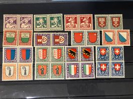 Pro Juventute, J 4-6, 12-20, 25-28 **, alle als 2er