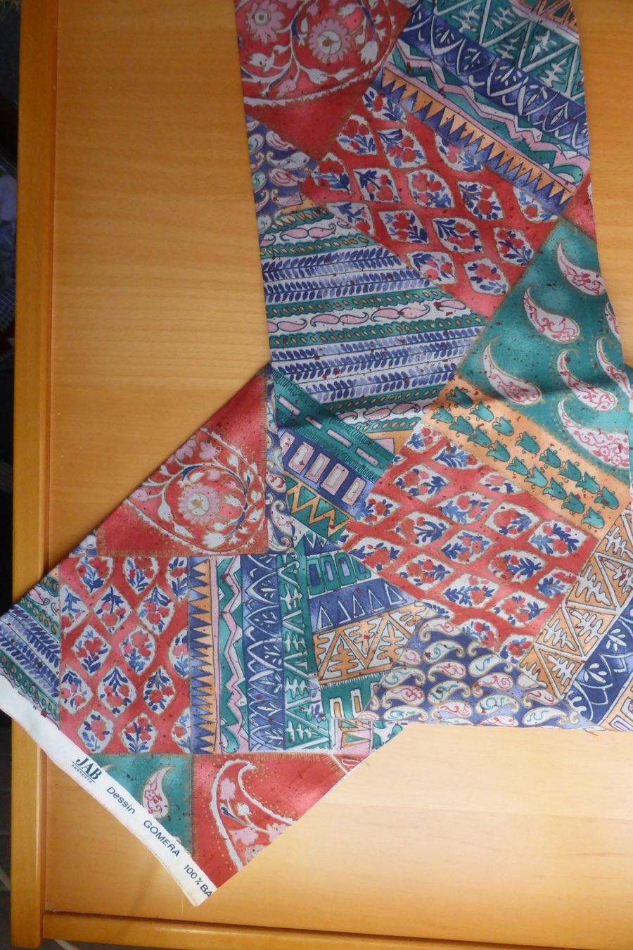 Stoffe: Patchwork Restenstoff BW - JAB Anstoetz Gomera - 40 x 110 cm – Neu (gemäss Beschreibung) aus Brunnadern von pinkfaden