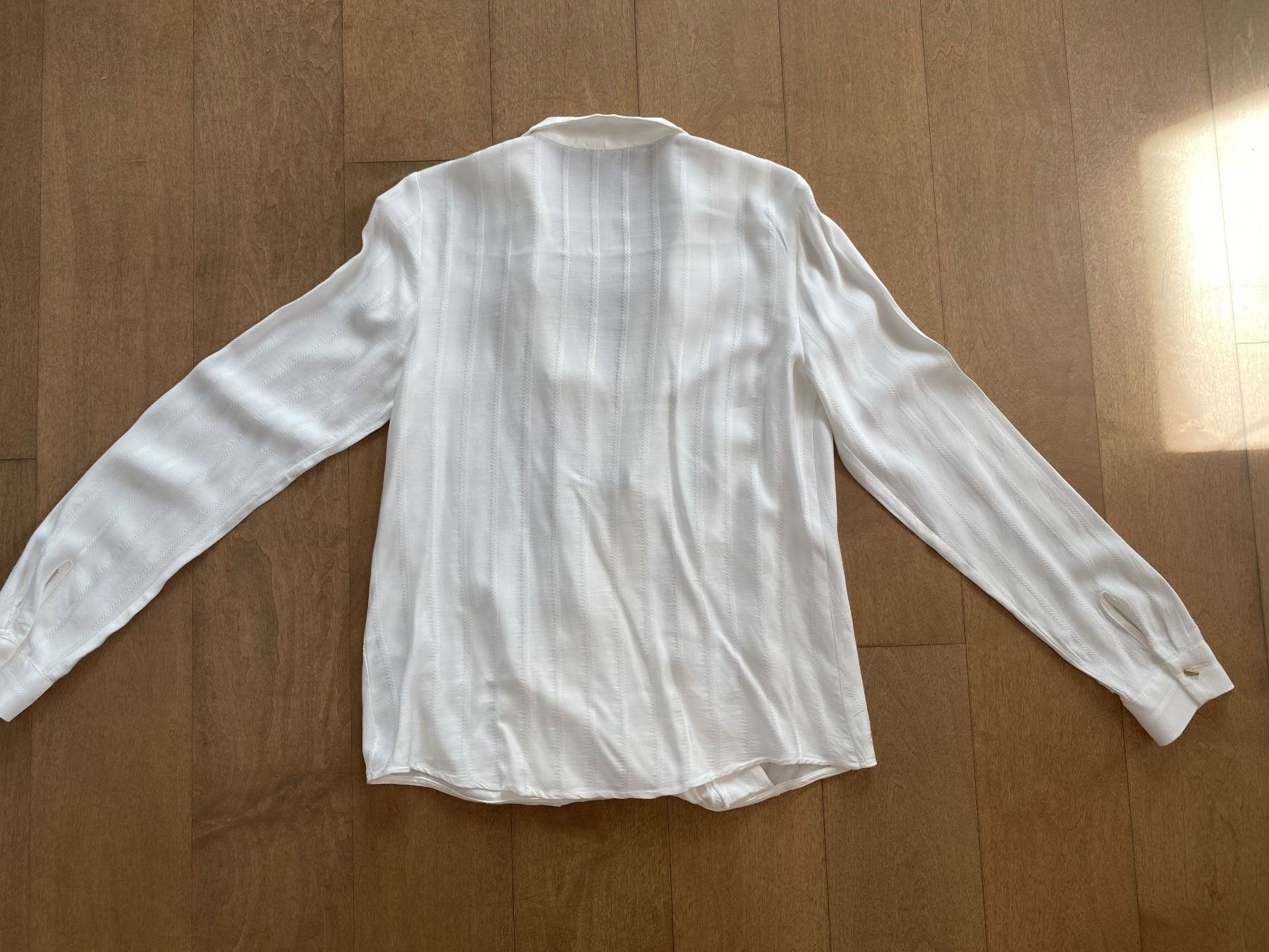 Esprit Blusen: ESPRIT - weiss-gestreifte Wickelbluse – Gebraucht aus Meilen von kleisi01 2