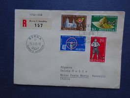 1955 Z-Nr.320-323 FDC BERNA
