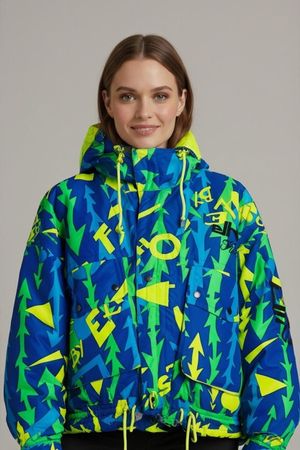 Etirel Freestyle Windbreaker - Lebhaftes Pfeilmuster -
