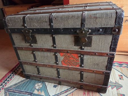 Coffret, malle, vintage militaire ou civil