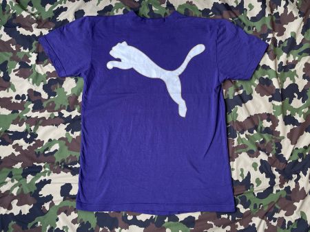 Vintage 90s Puma T-Shirt Double Big Prints Sz L