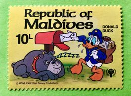 BRIEFMARKEN AUS  Malediven Internationales Jahr des Kindes 