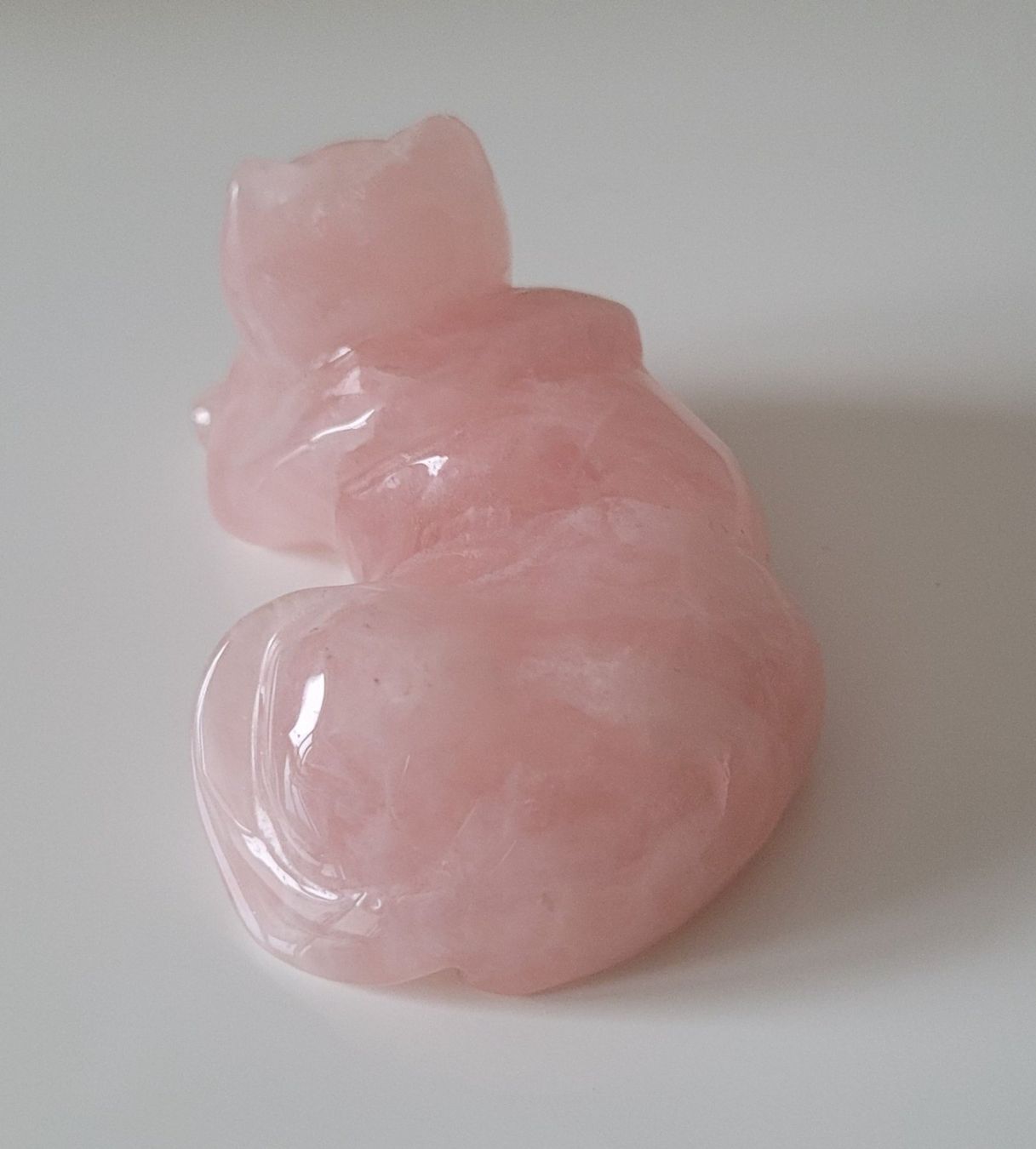 Statuette: Rosenquarz Katzenfigur Edelsteinkatze – Usato da Zürich venduto da fourpaws 4