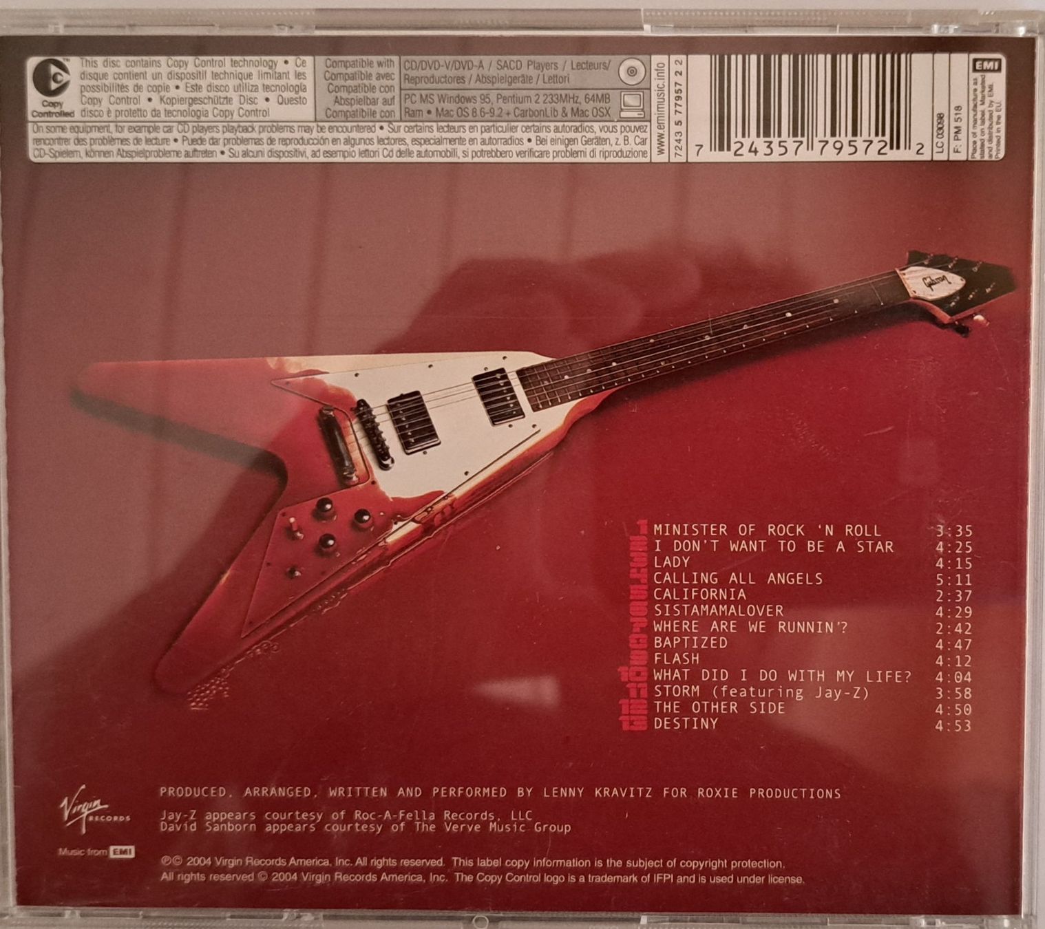 CD: Lenny Kravitz - Baptism – Usato da Tenniken venduto da mik_6mxg 7