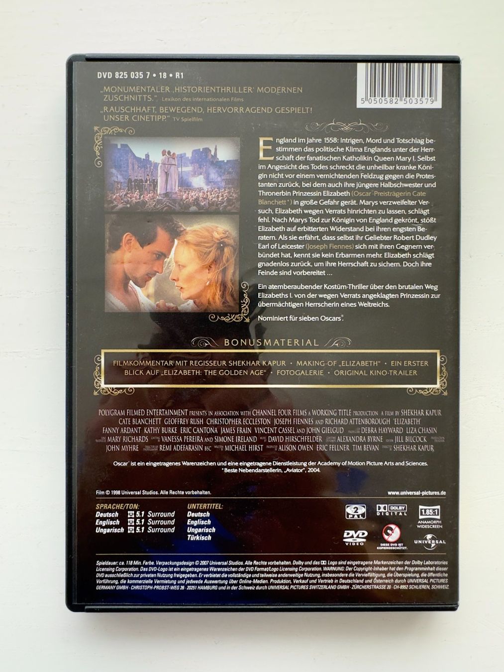 Tutti i DVDs: Elizabeth – Usato da Nottwil venduto da grabi77 1