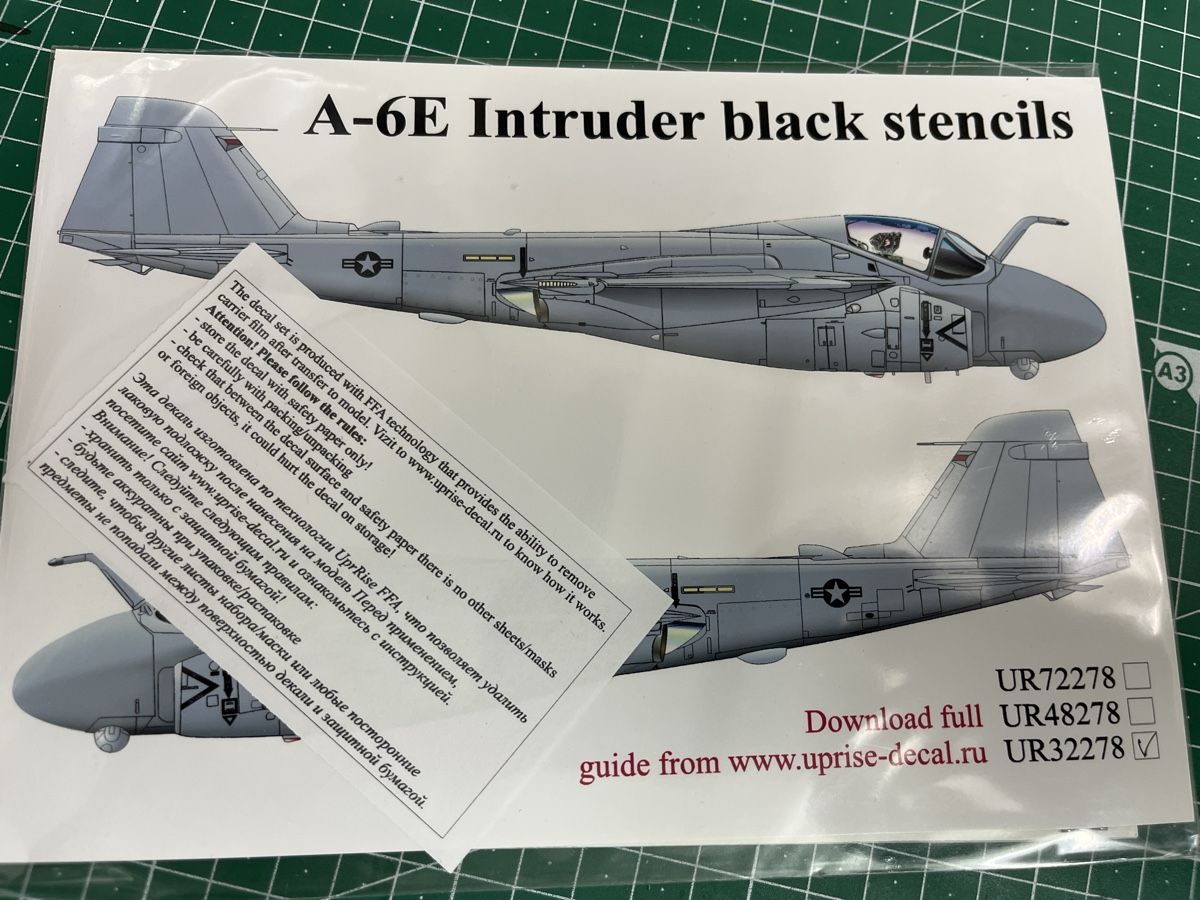 A-6E Intruder Decals, Schwarz, 1:32 Neu, Frühling! (Neu und ...