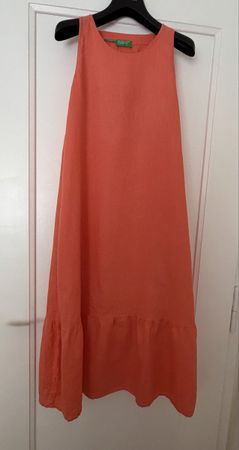 Benetton Leinenkleid Grösse S-36