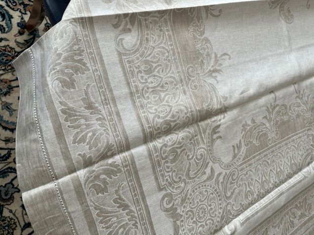Altra biancheria da tavola: Jacquard-Weberei, Tischtuch aus Leinen – Nuovo (secondo la descrizione) da Muri b. Bern venduto da Elfe57