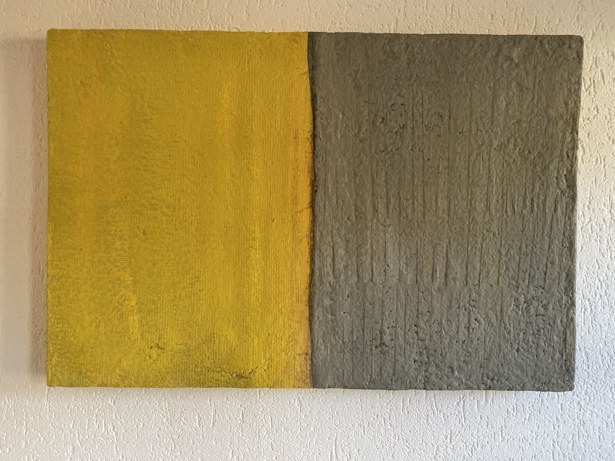 Foto & Immagini: Bild modern gelb grau 40/60 cm Unikat – Nuovo (secondo la descrizione) da Zuckenriet venduto da Rubin30