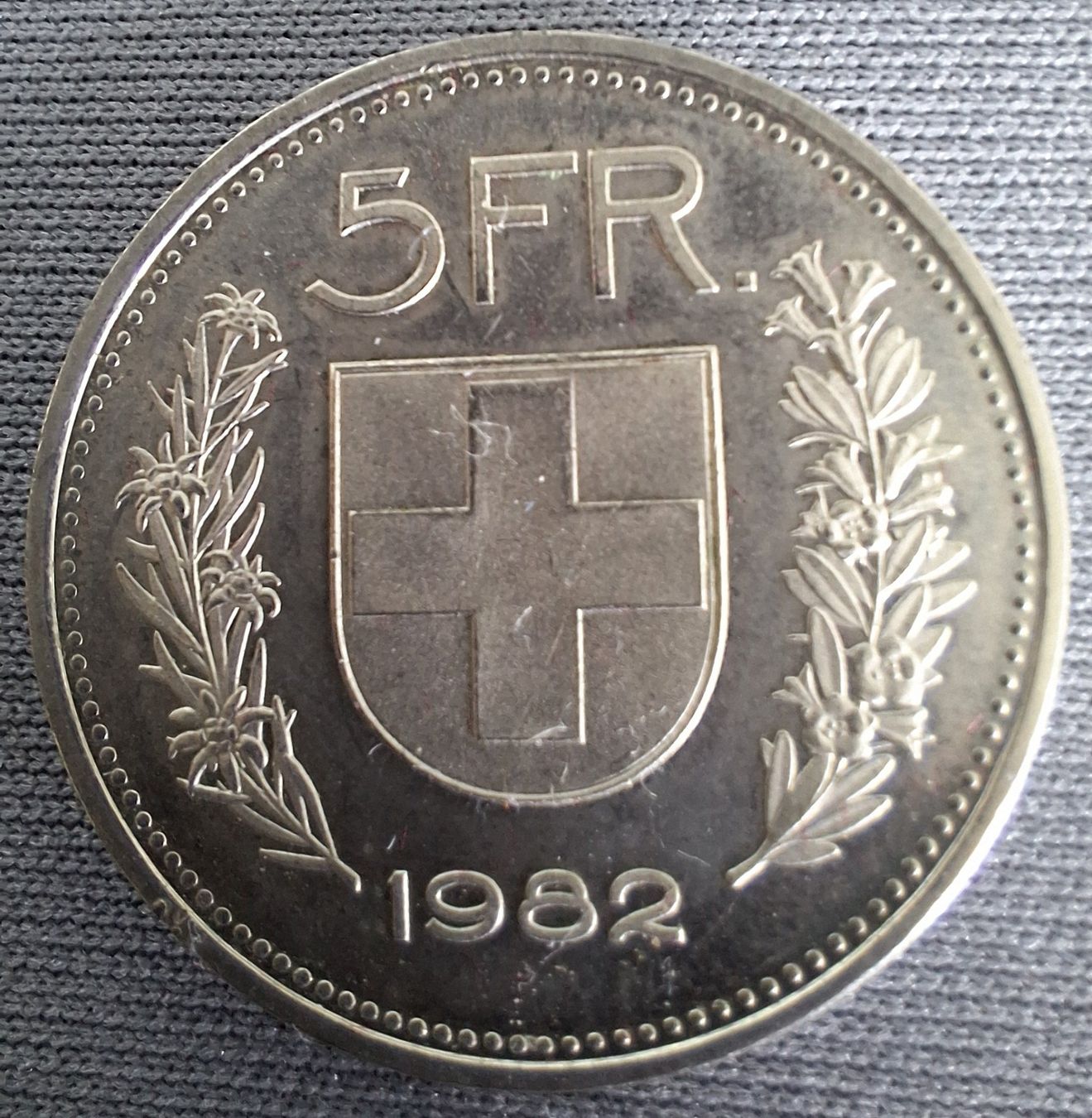 Tutti le monete: 5 Franken Münze 1982 – Usato da Rothenburg venduto da Lugo