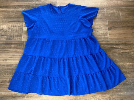 Kleid luftig blau Gr. 56 / 58 / 60