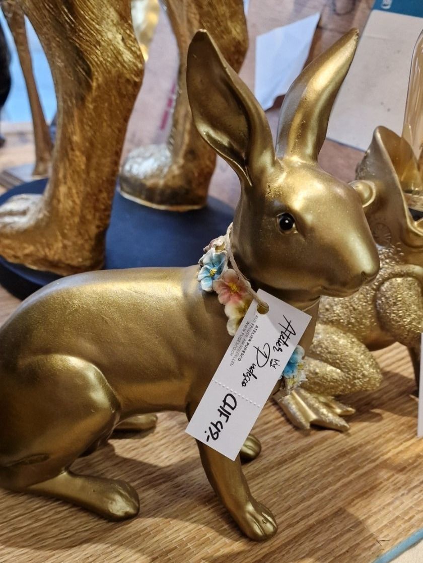 Statuette: Aloha Hase Gold – Nuovo e nell'imballaggio originale da Schaffhausen venduto da AtelierPudesco 3
