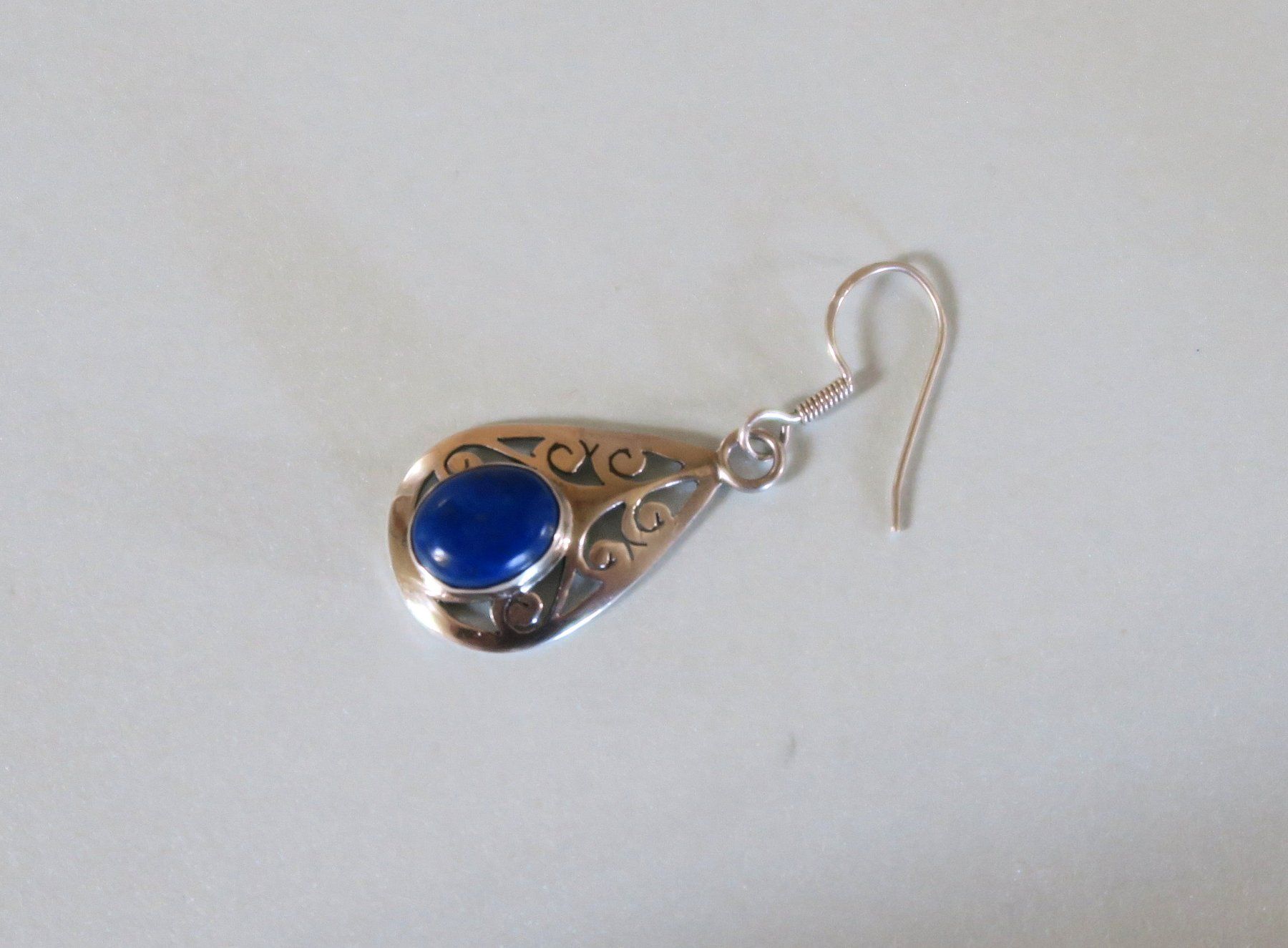 Orecchini pendenti & Orecchini a lobo: Einzel - Ohrhänger Silber 925, Lapislazuli – Usato da Brittnau venduto da marlenestone 4