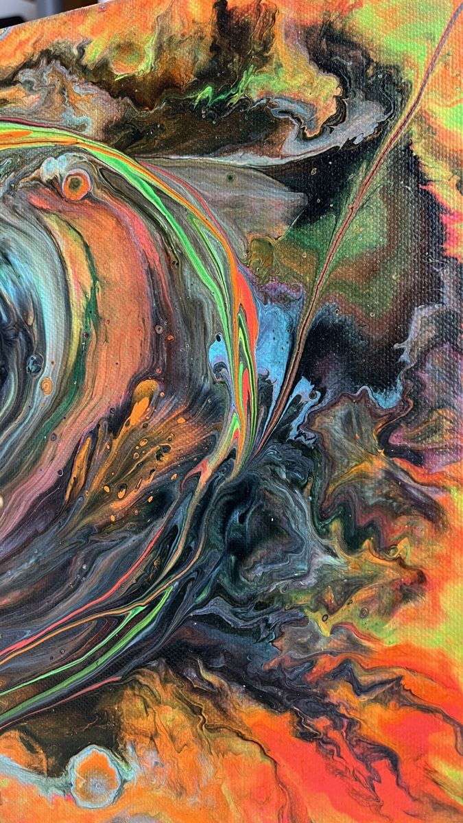 Gemälde: Abstraktes Acrylbild, Unikat, Farbenfroh – Neu (gemäss Beschreibung) aus Hochdorf von Jasminurschel 1