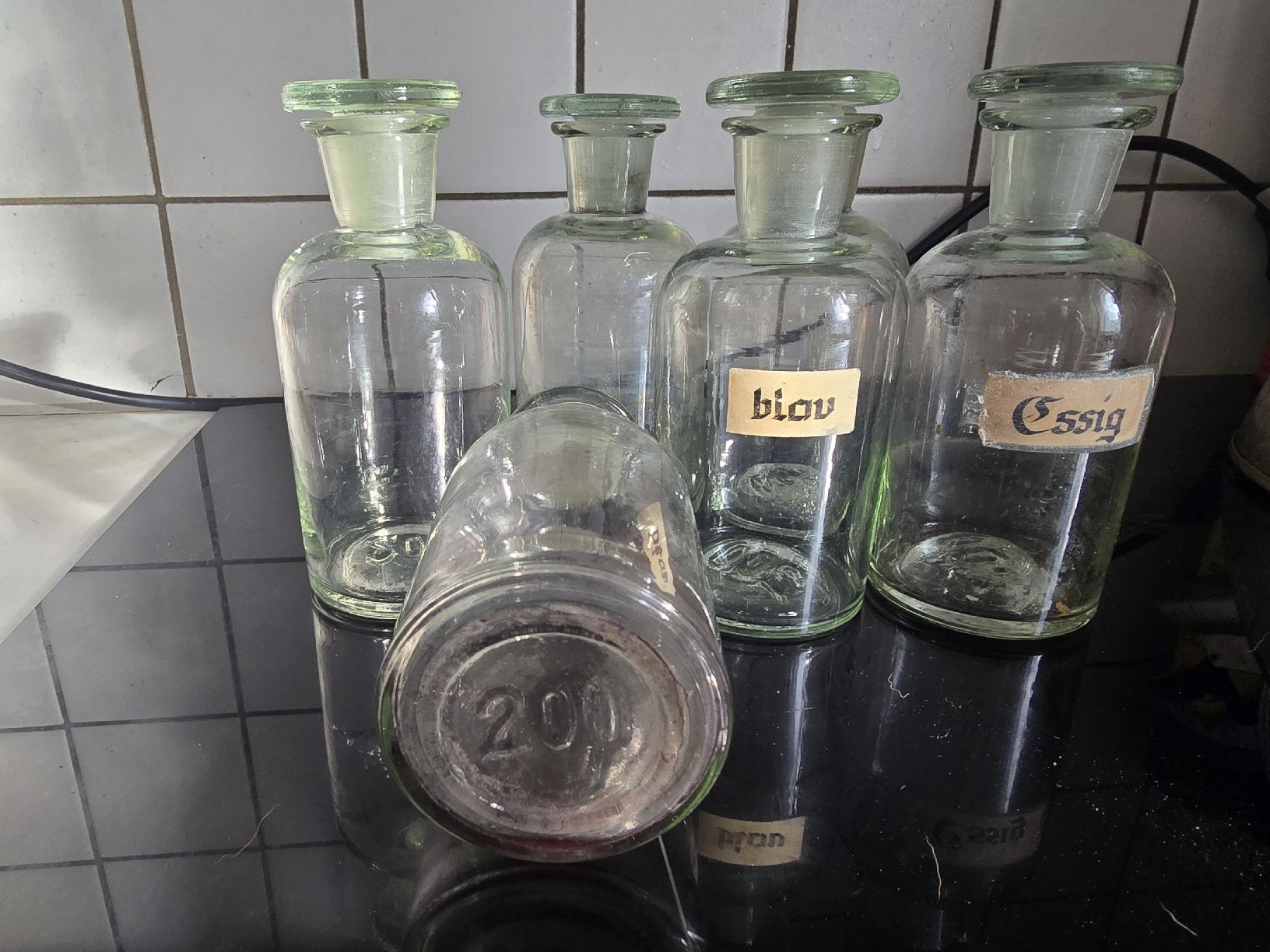 Accessori da laboratorio: 6 Apotheker Flaschen – Usato da Biel/Bienne venduto da alexriveros2 2