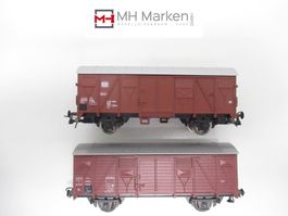 Roco 46014+4315 Gedeckte Güterwagen DB/SNCF Gleichstrom H0